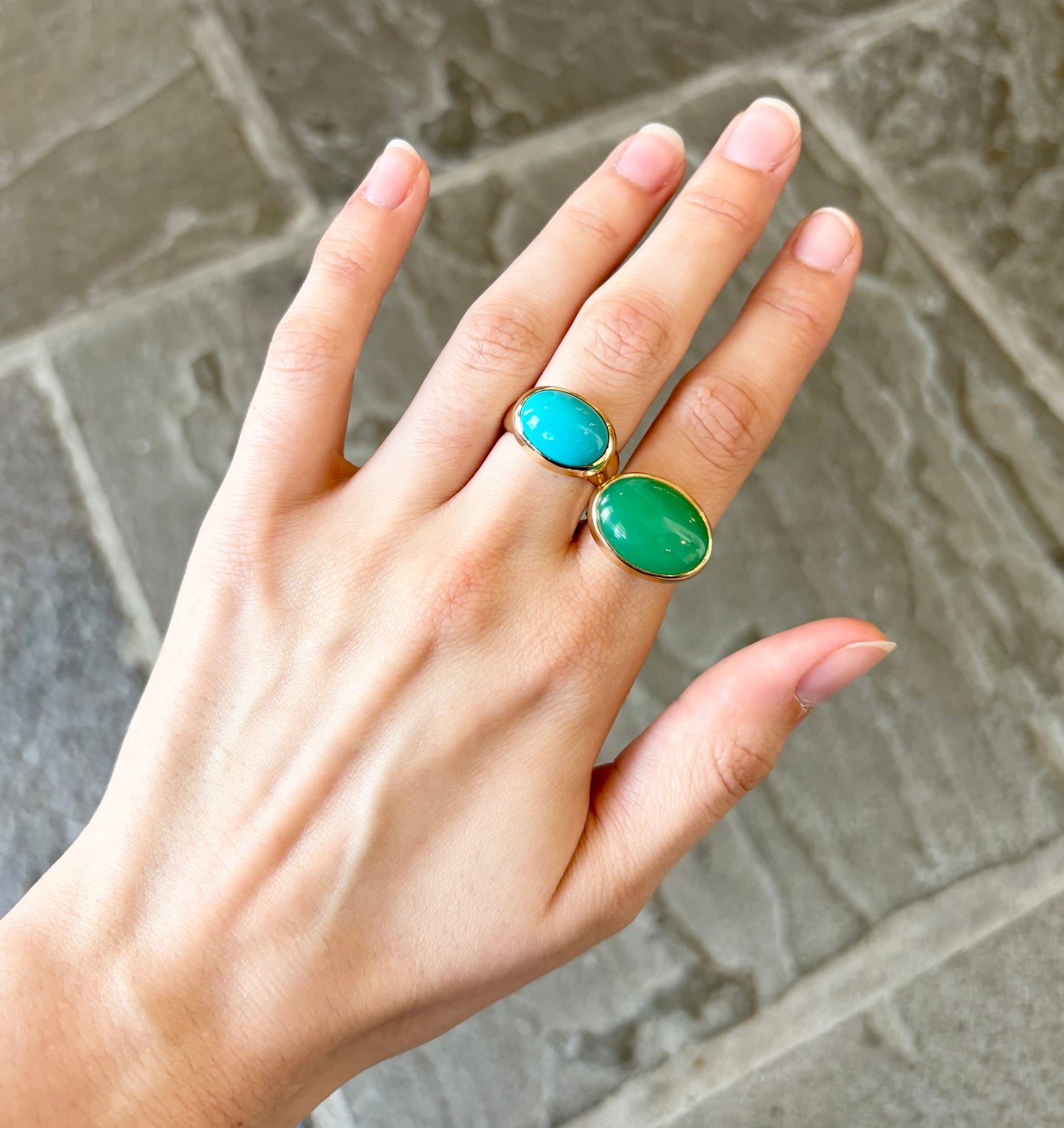Bezel Set Turquoise Ring