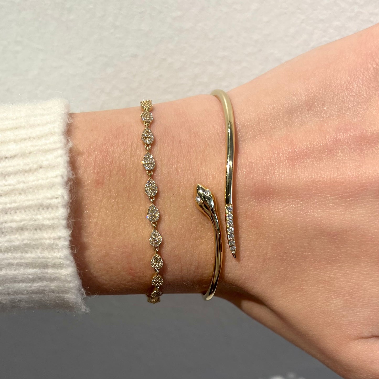 Diamond Snake Bracelet
