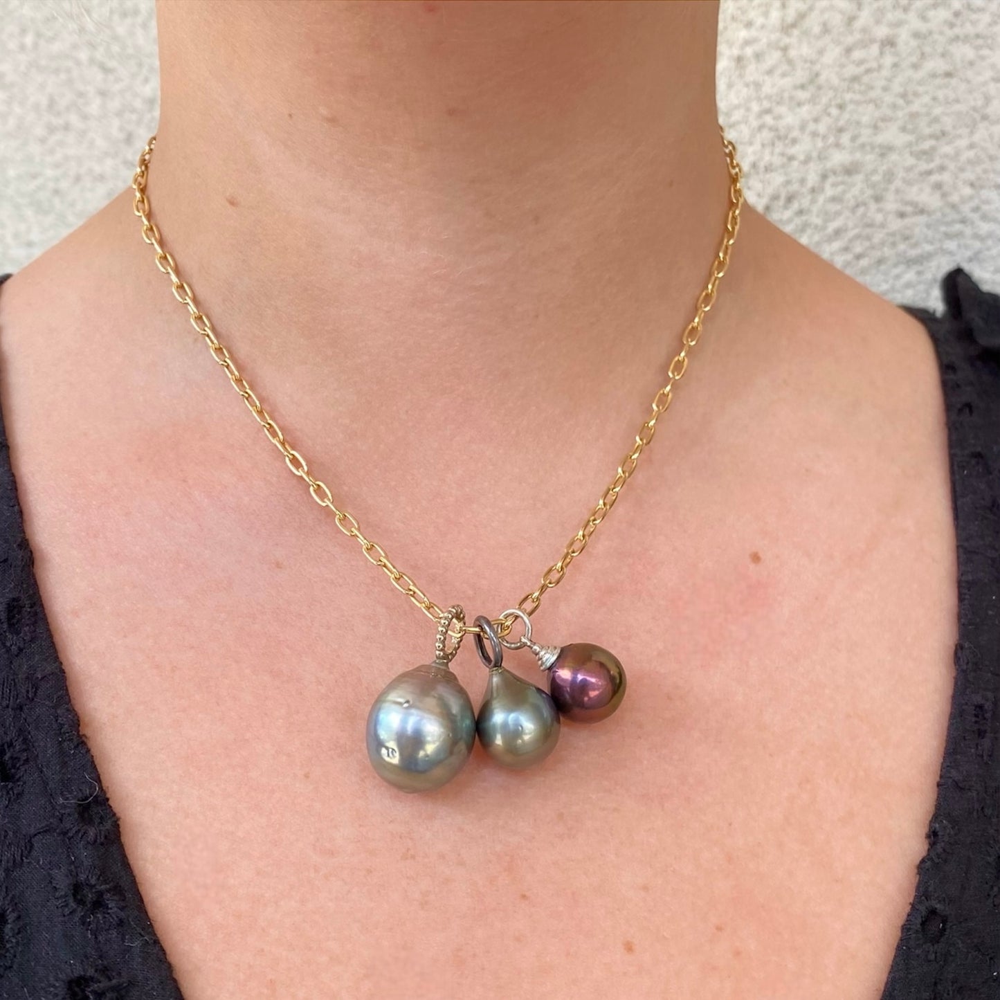 Peacock Pearl Silver Pendant