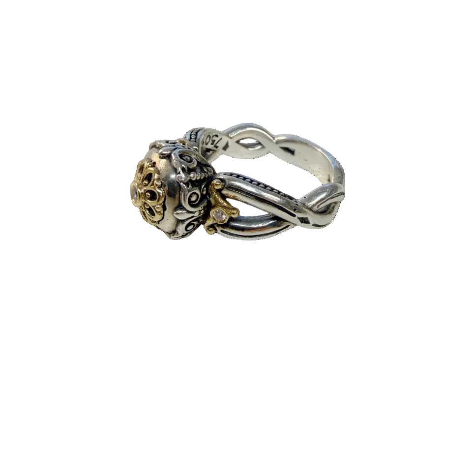 Mixed Metal Diamond Ring