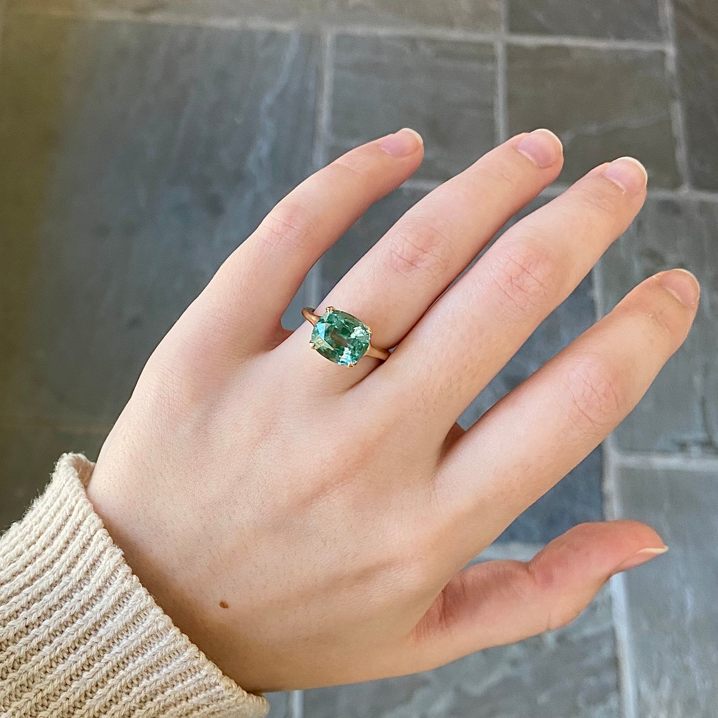 Oval Treated Tourmaline Ring