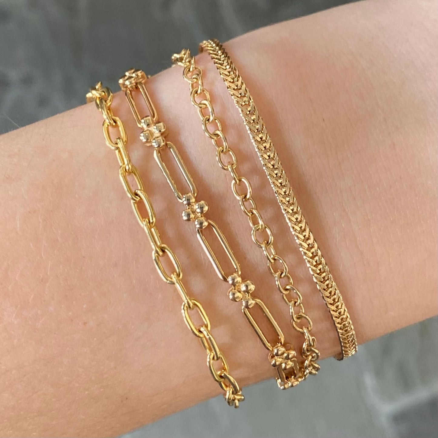 Elongated Cable Chain Bracelet