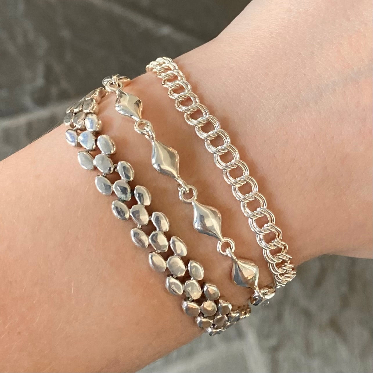 Silver Raindrop Bracelet