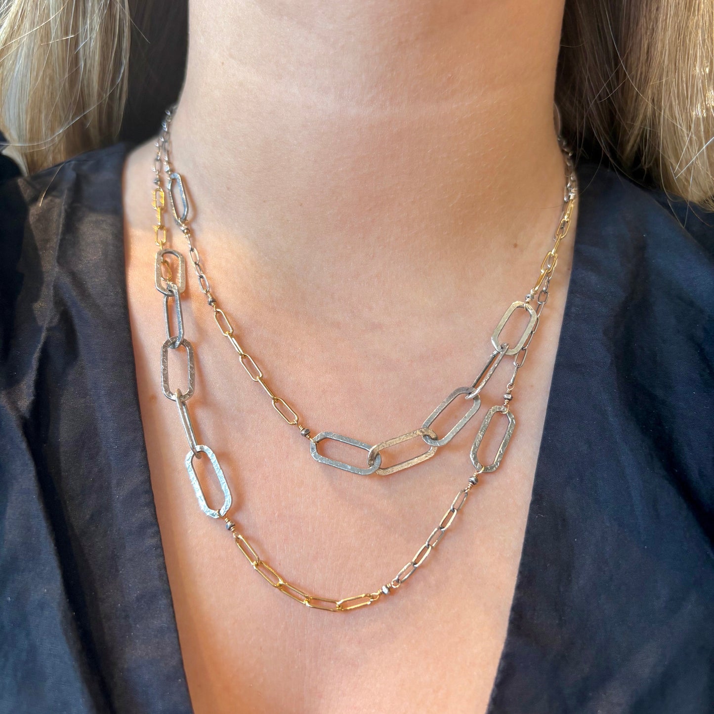 Long Two Tone Necklace