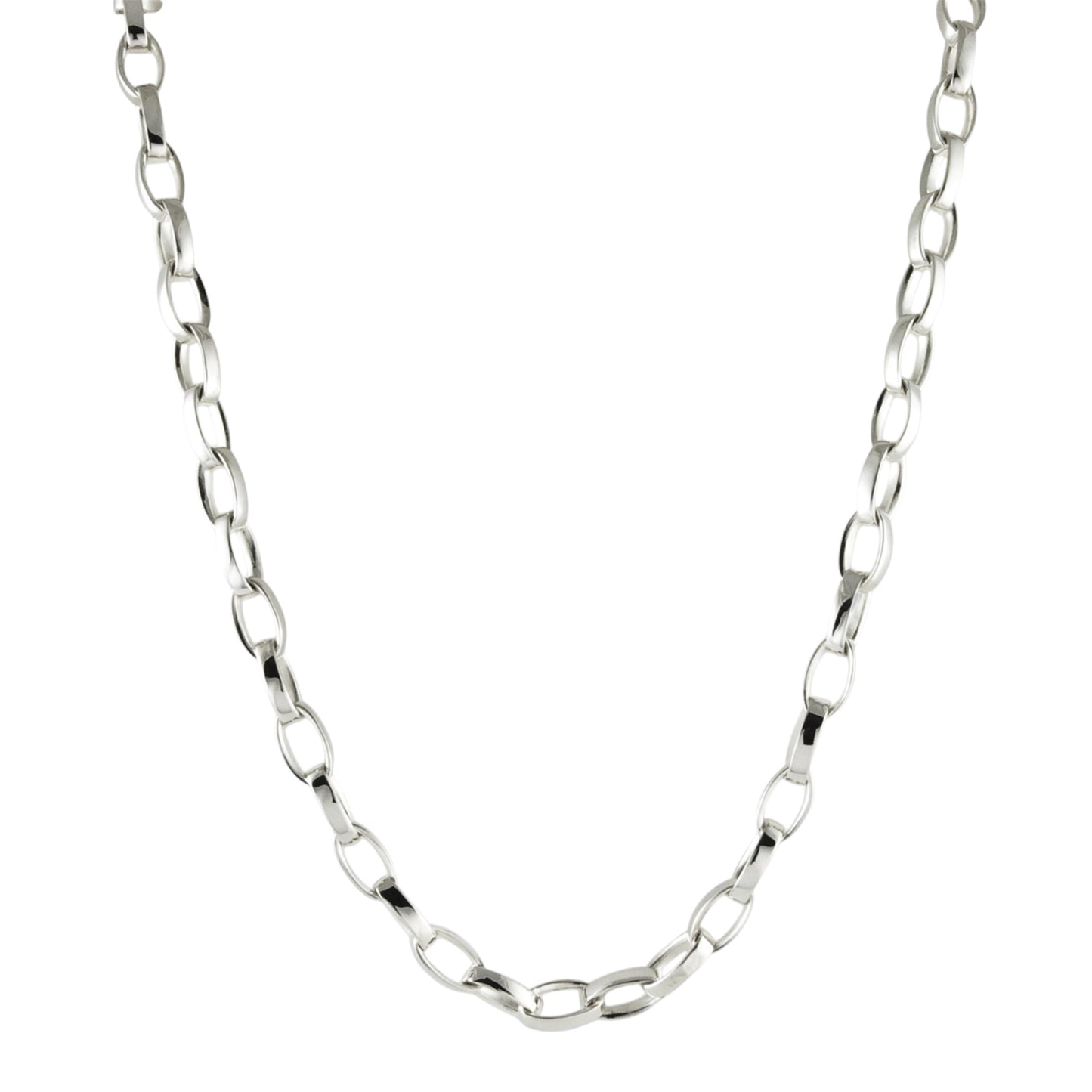 Open Link Silver Necklace