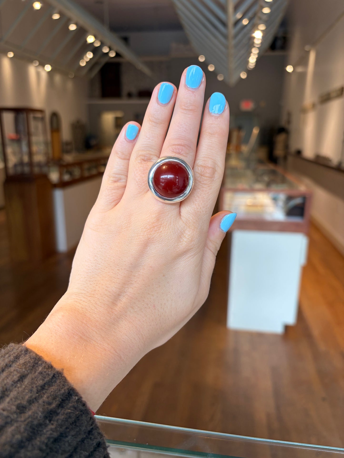 Art Deco Carnelian Ring