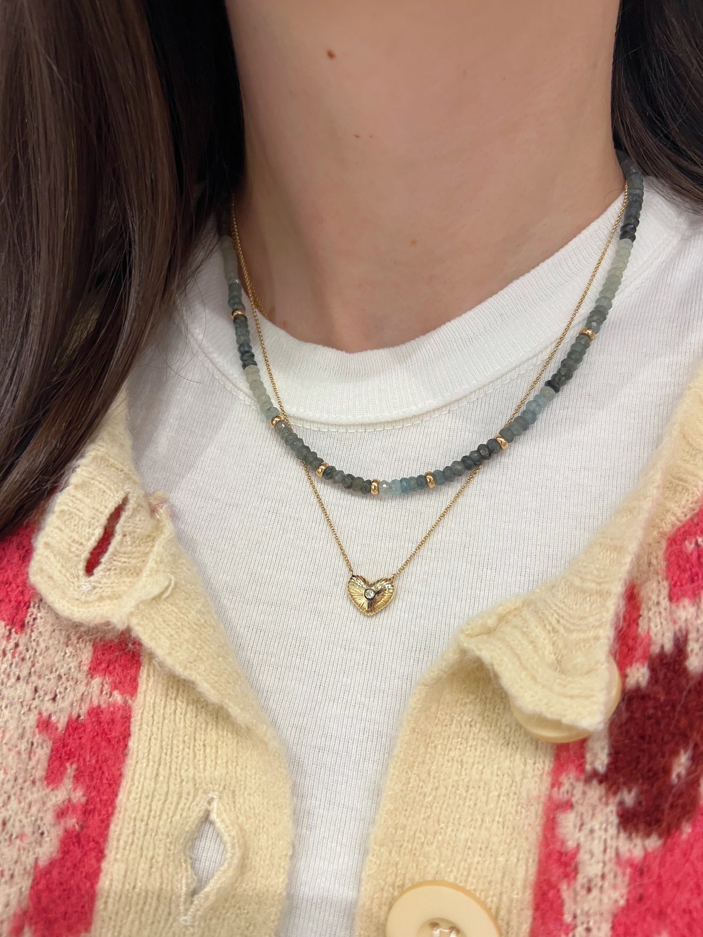 Retro Heart Necklace