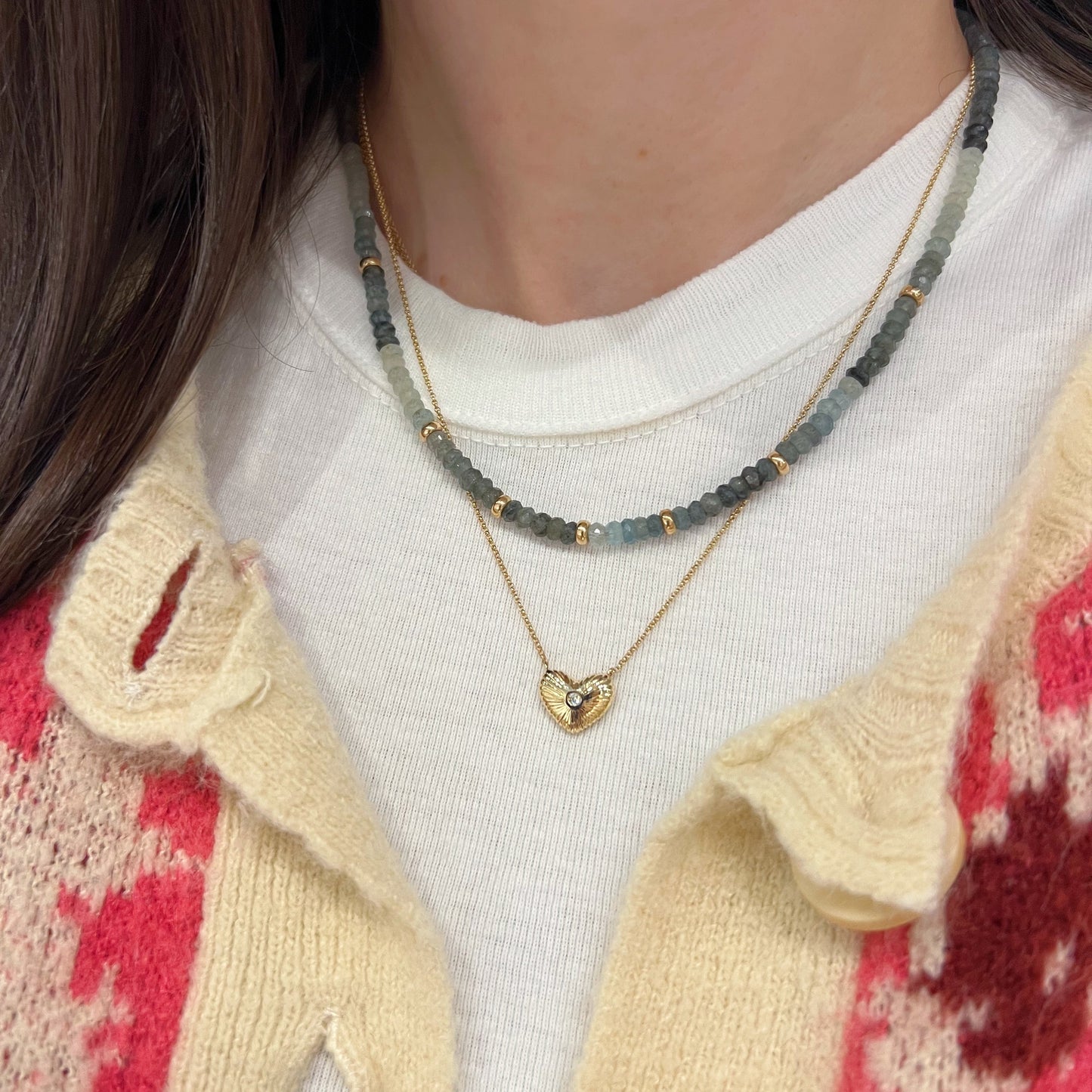 Retro Heart Necklace