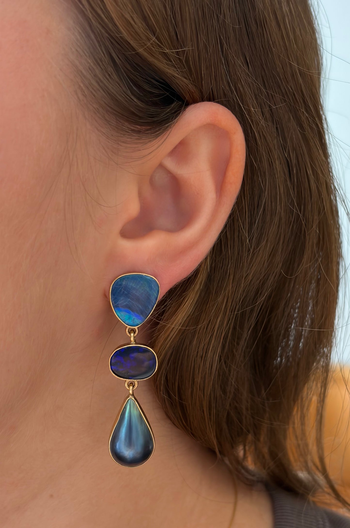 Opal Freeform Earrings