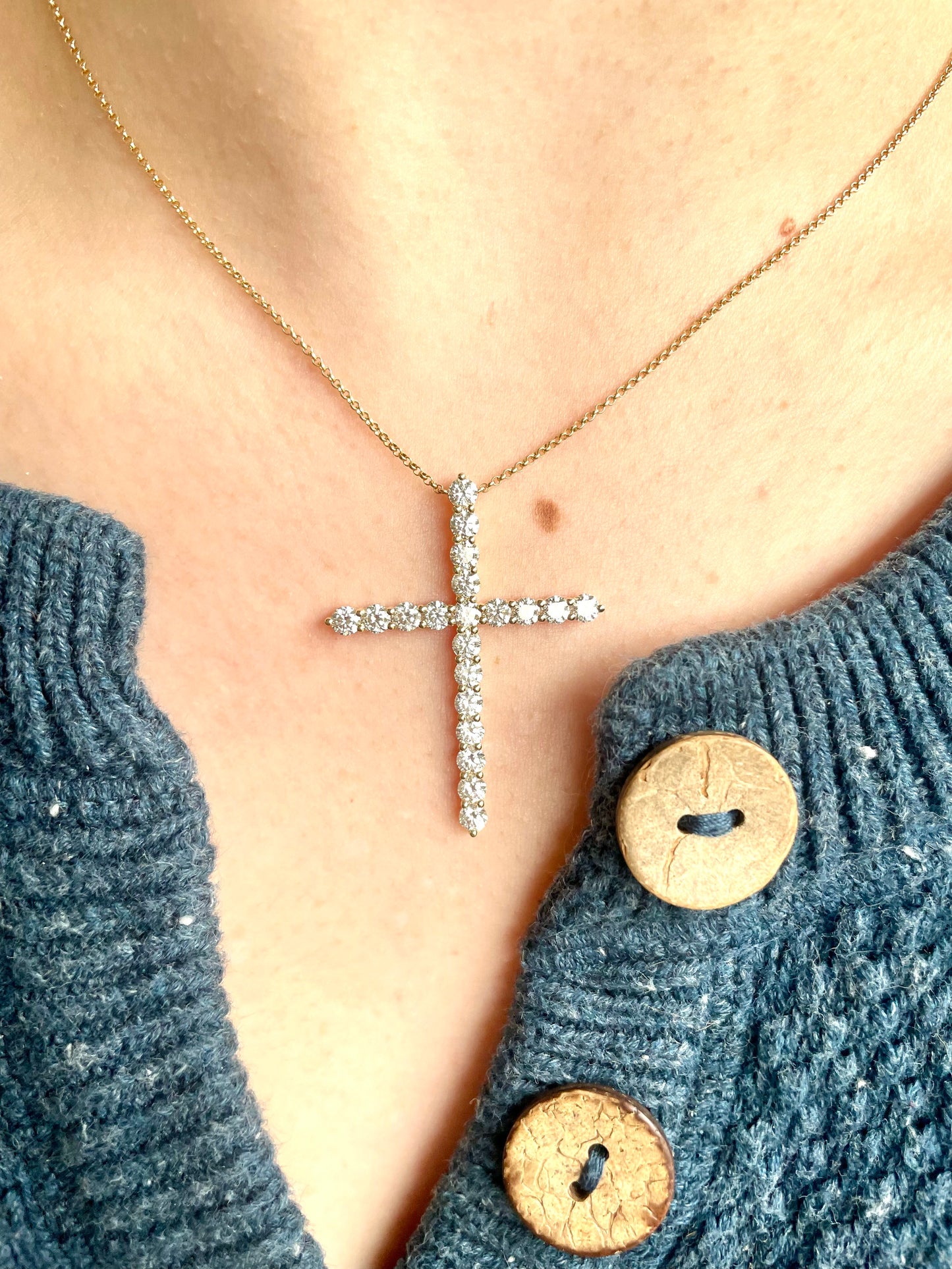 Diamond Cross Necklace