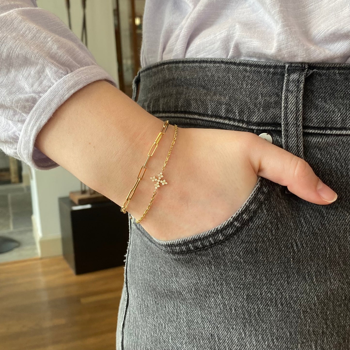 7" Paperclip Chain Bracelet