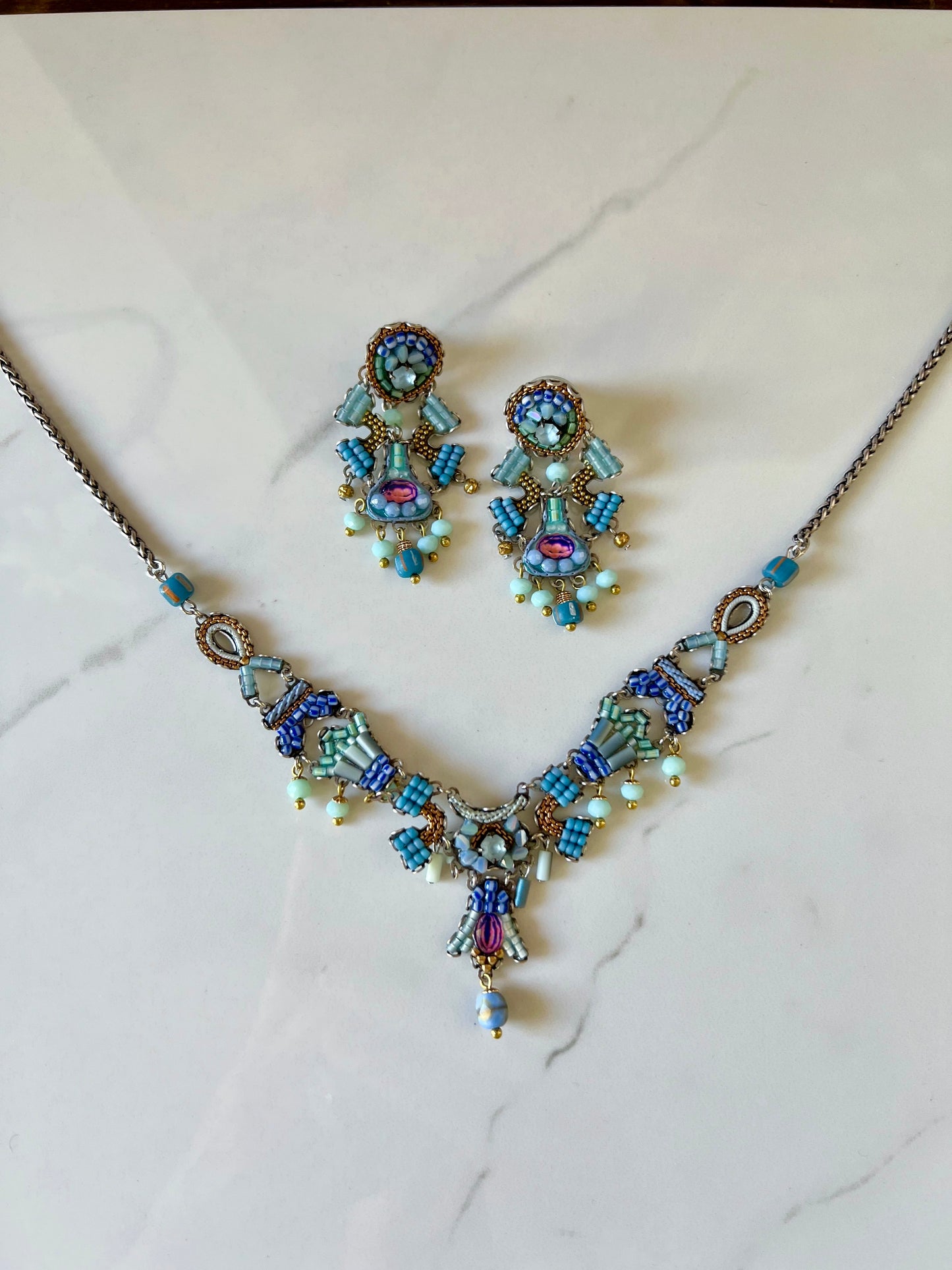 Medium Blue Bird Necklace