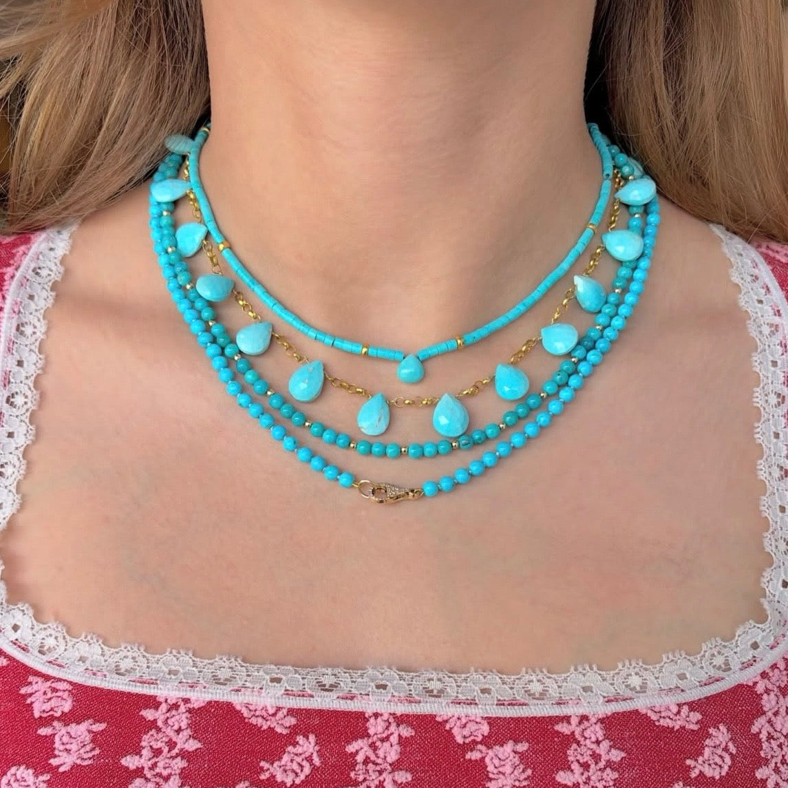 Turquoise Station Necklace
