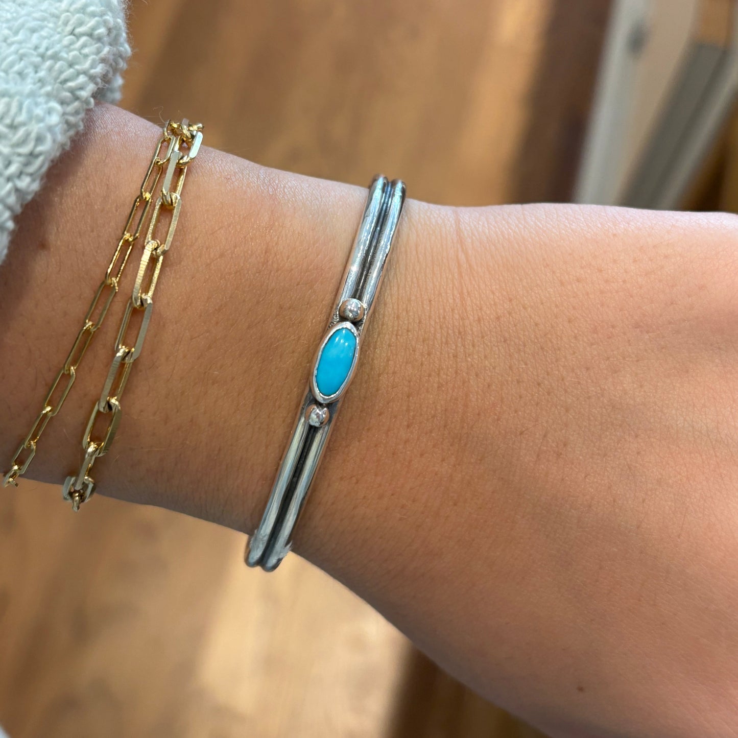 Sterling Silver Turquoise Cuff Bracelet