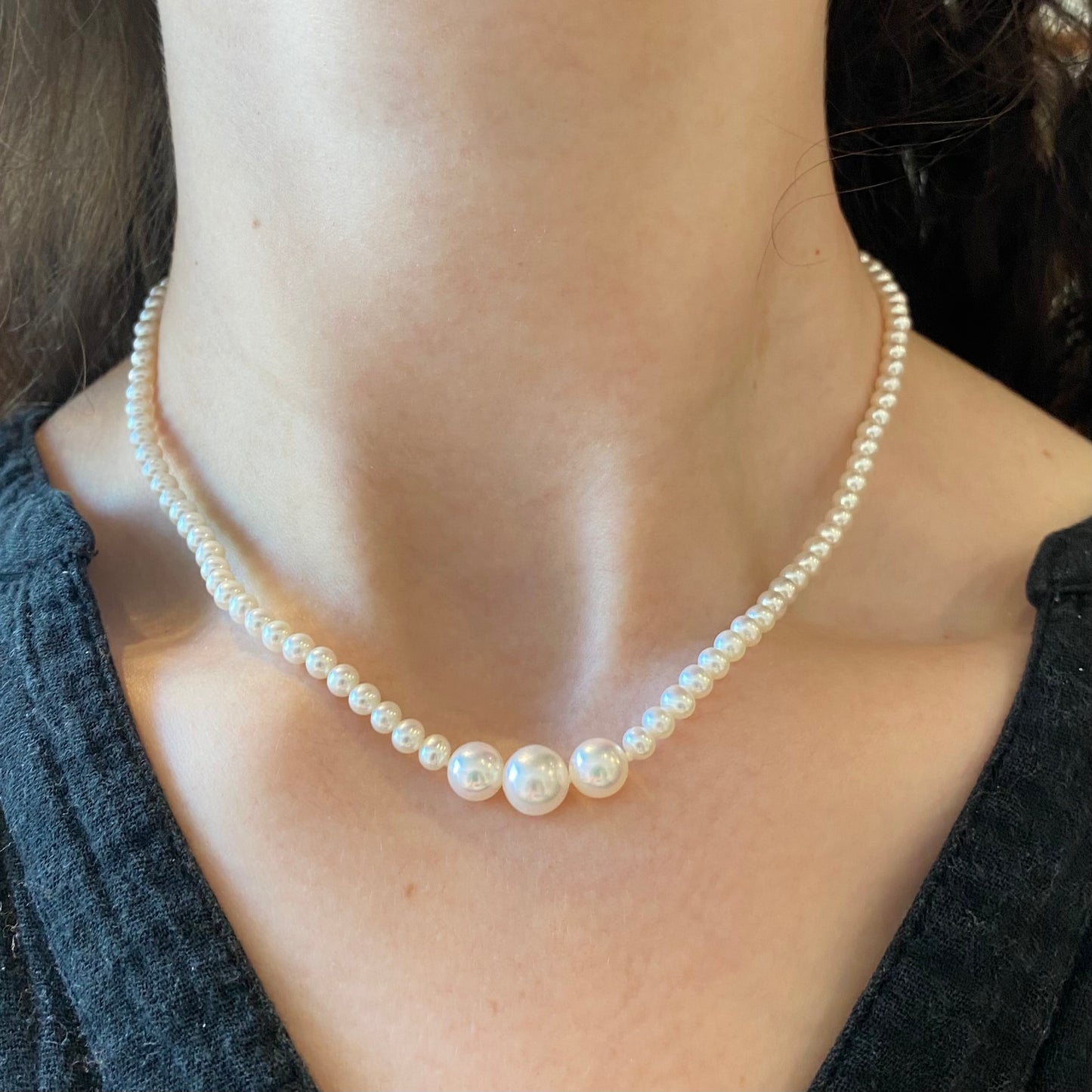 Trio Freshwater Pearl Necklace