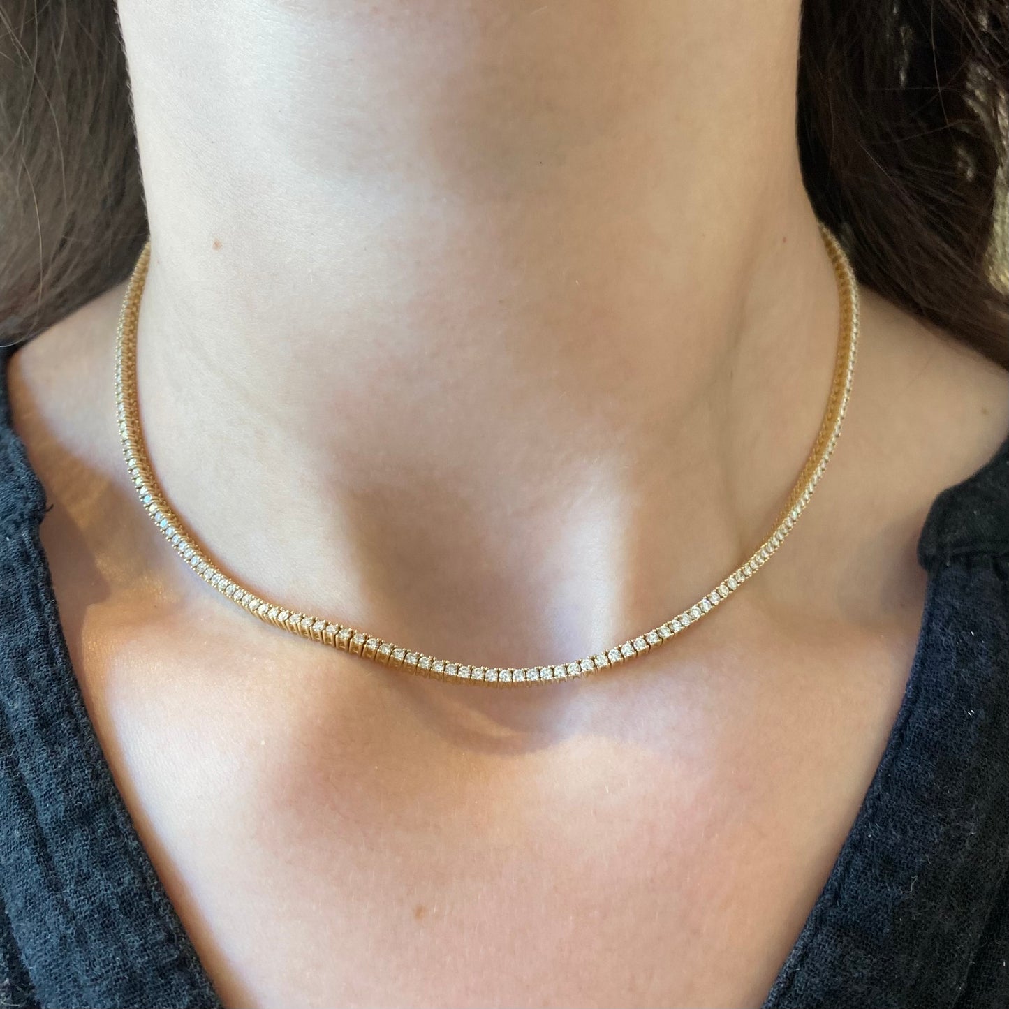 3.33 ctw Diamond Tennis Necklace