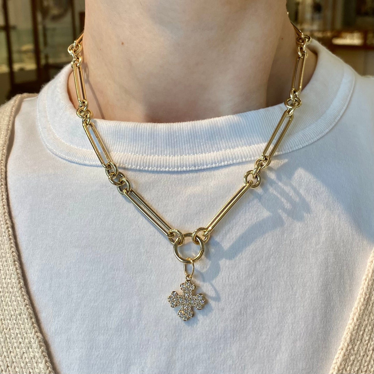 Diamond Cross Pendant