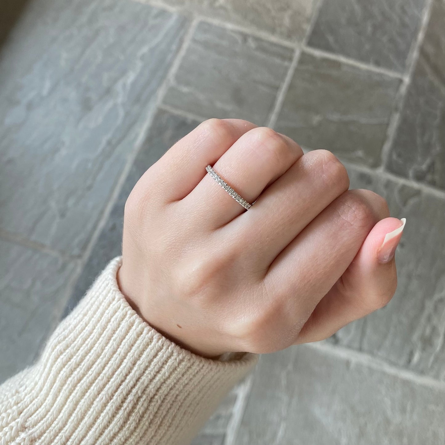 White Gold Diamond Anniversary Band