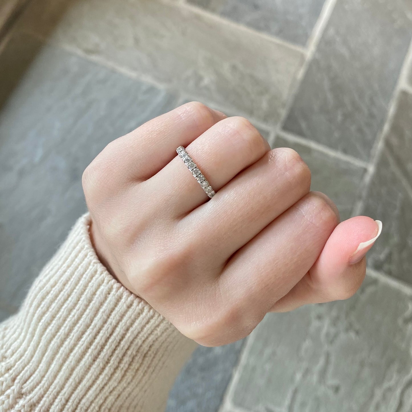 White Gold Diamond Band