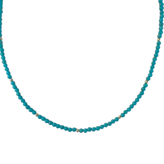 Sleeping Beauty Turquoise Bead Necklace