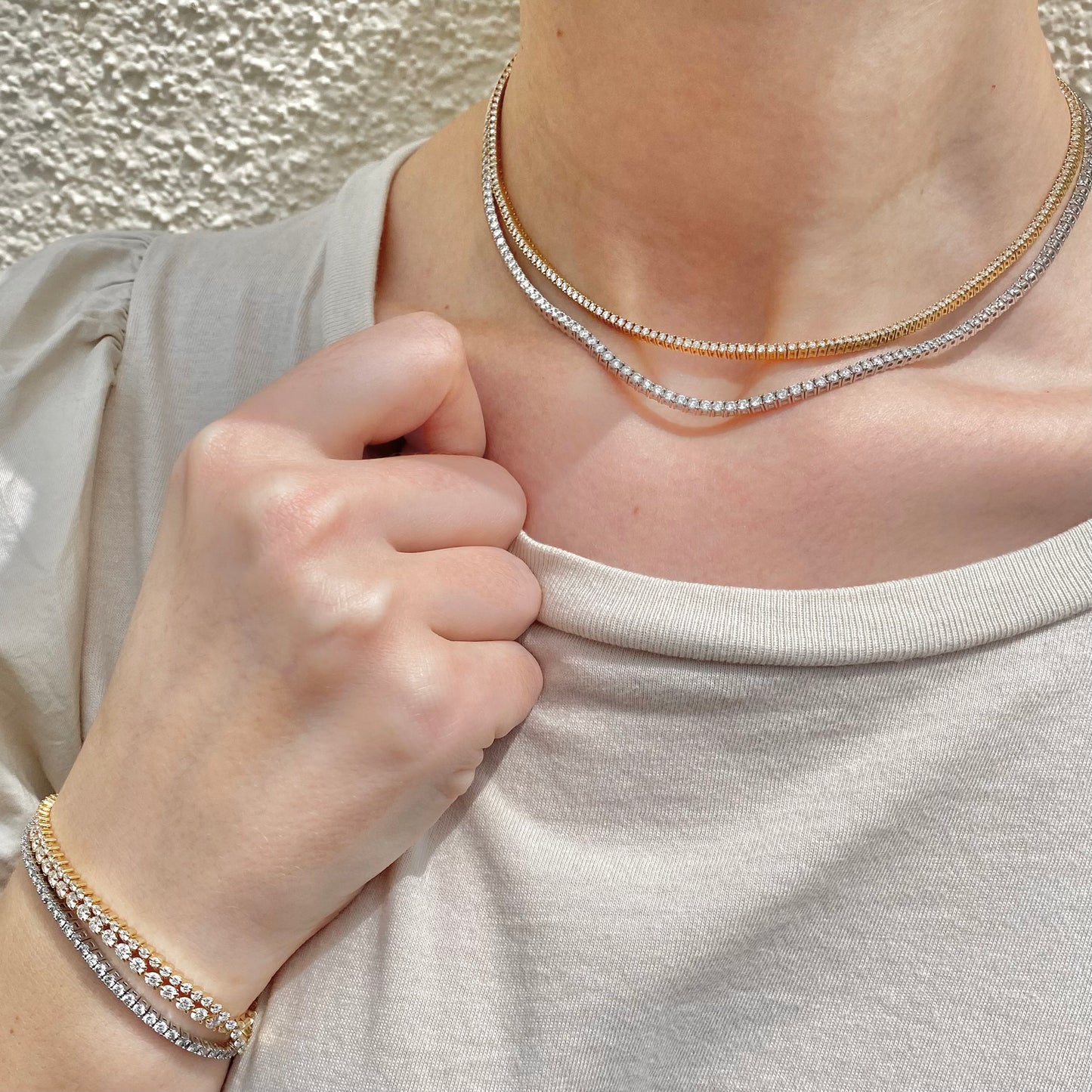 3.33 ctw Diamond Tennis Necklace