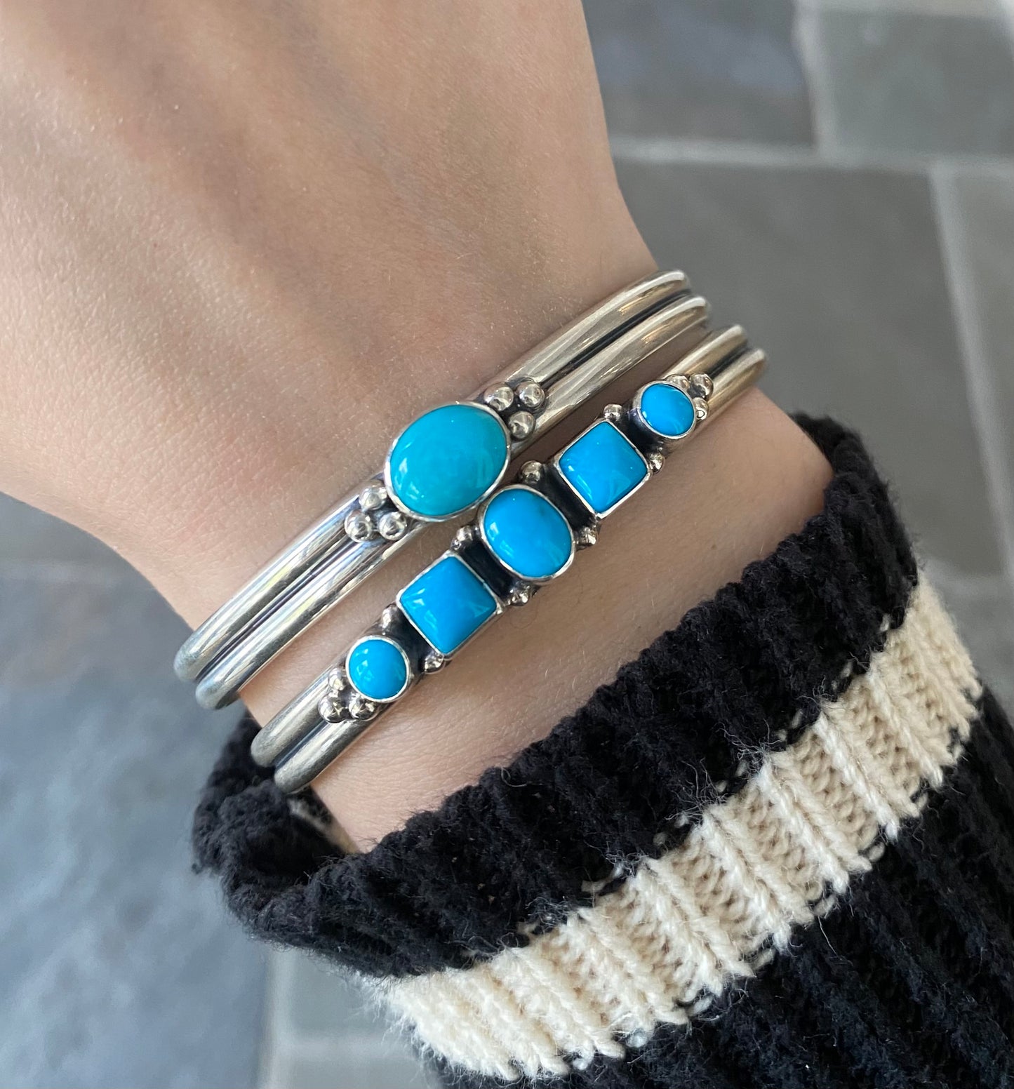Turquoise Solitaire Cuff