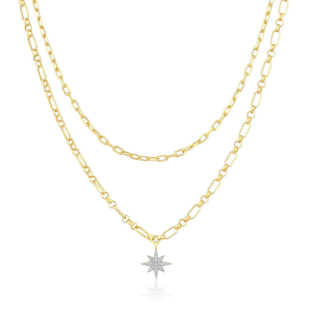 Double Layer Starburst Necklace