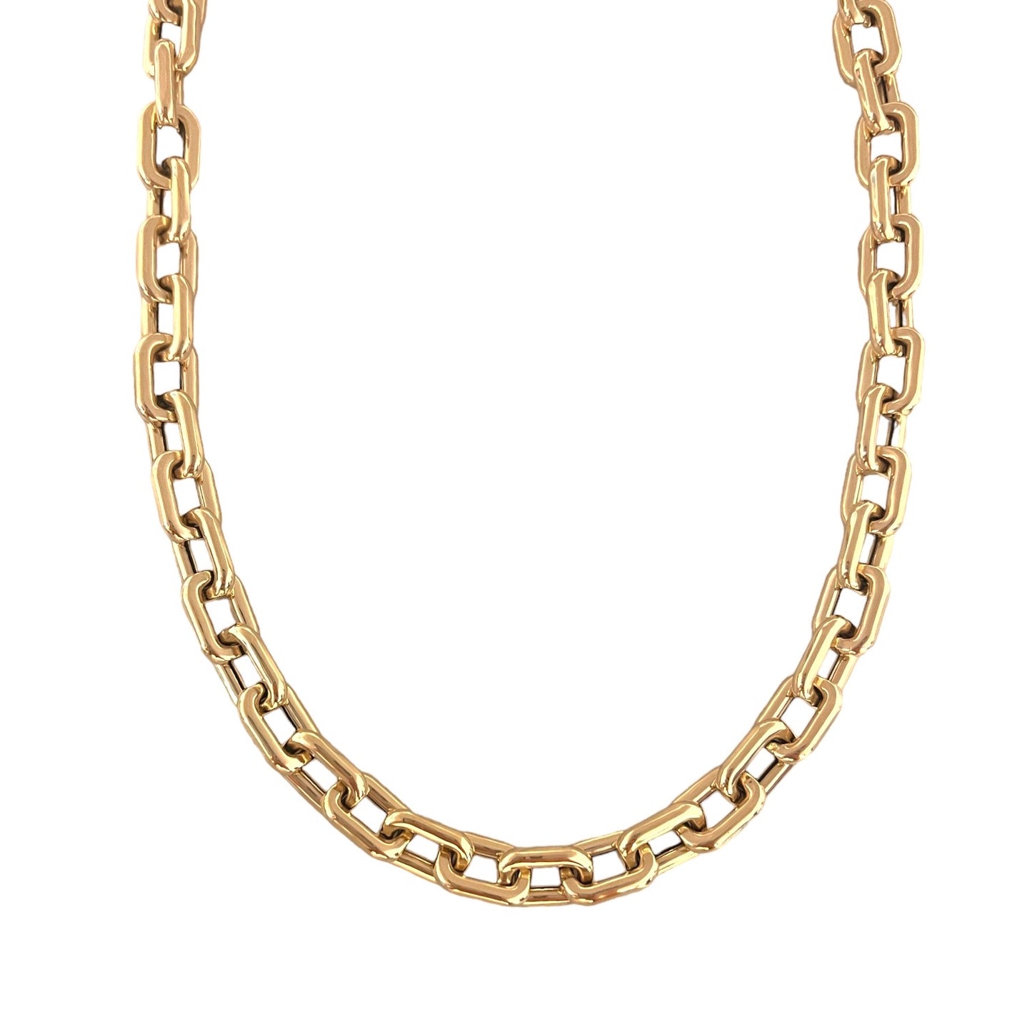 Large Square Link Necklace