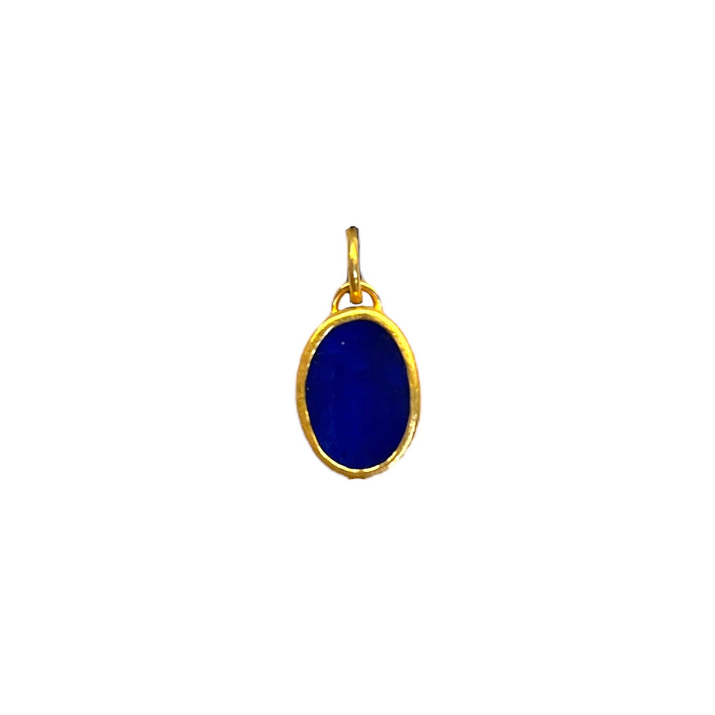 Oval Lapis Charm