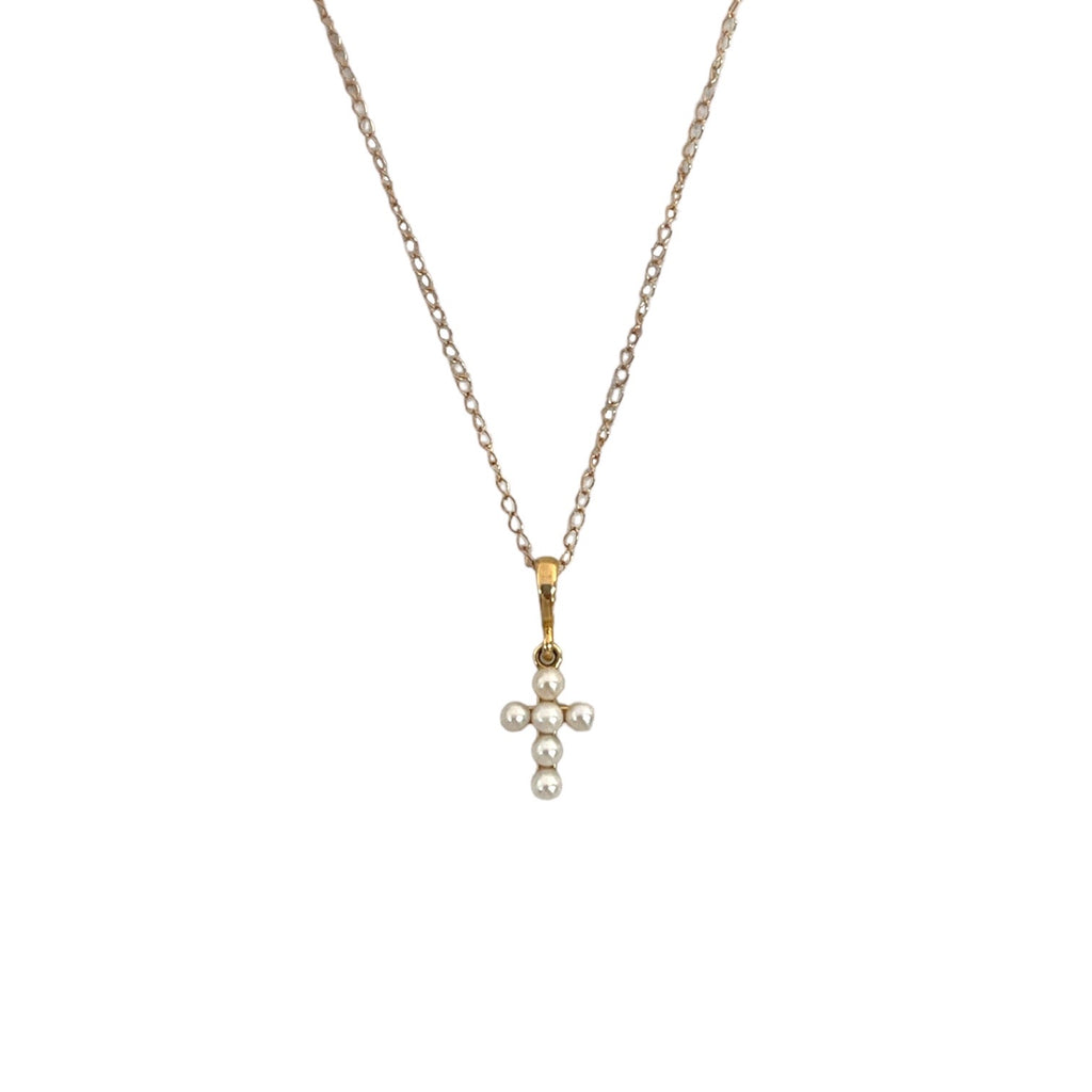 Pearl Cross Necklace