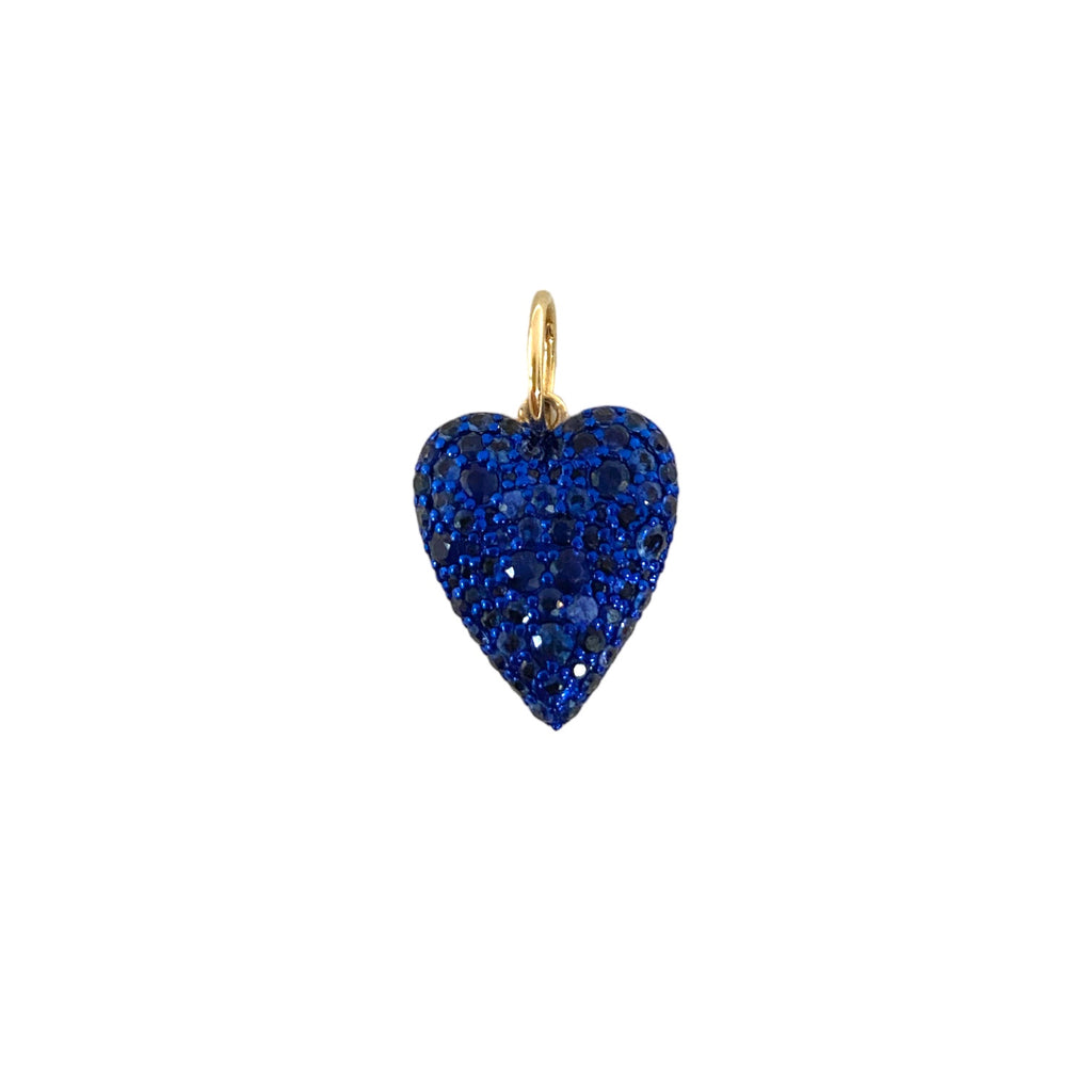 Blue Sapphire Heart Pendant