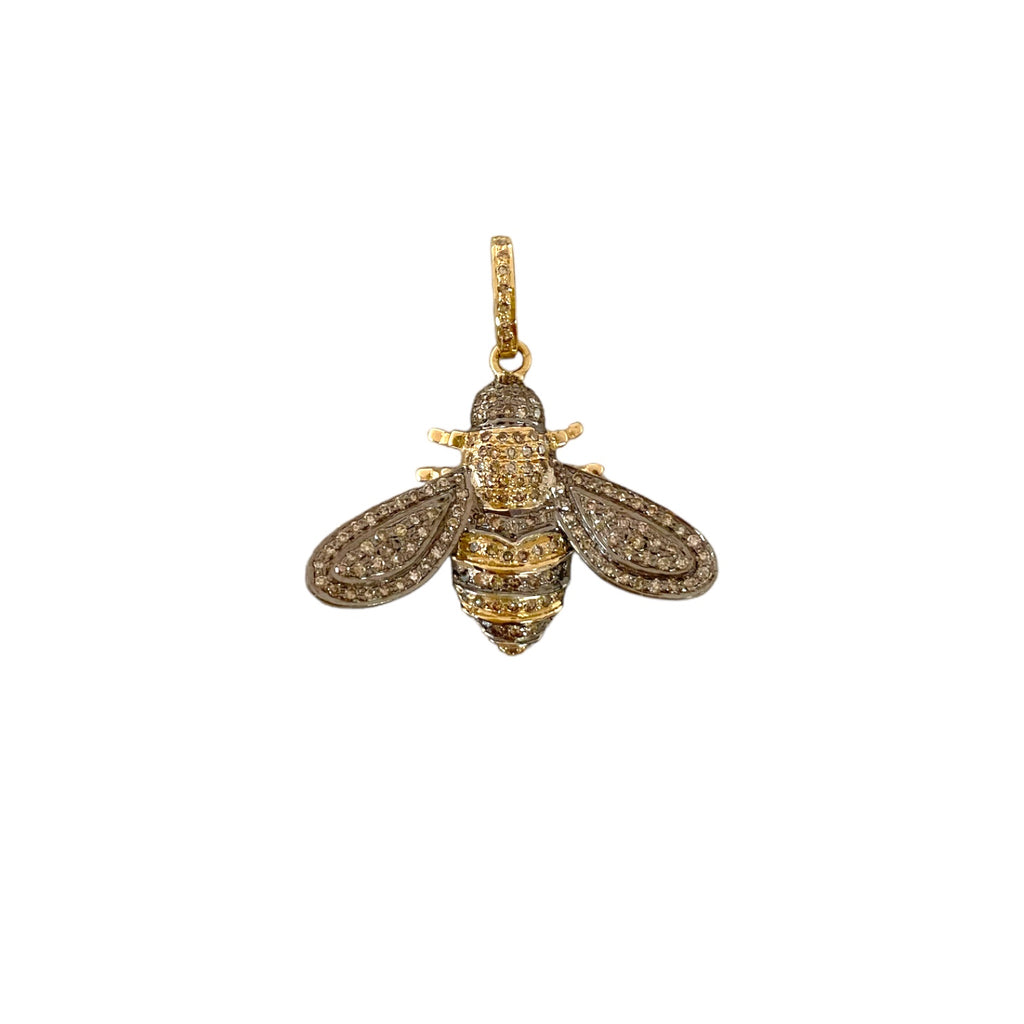 Mixed Metal Bee Pendant