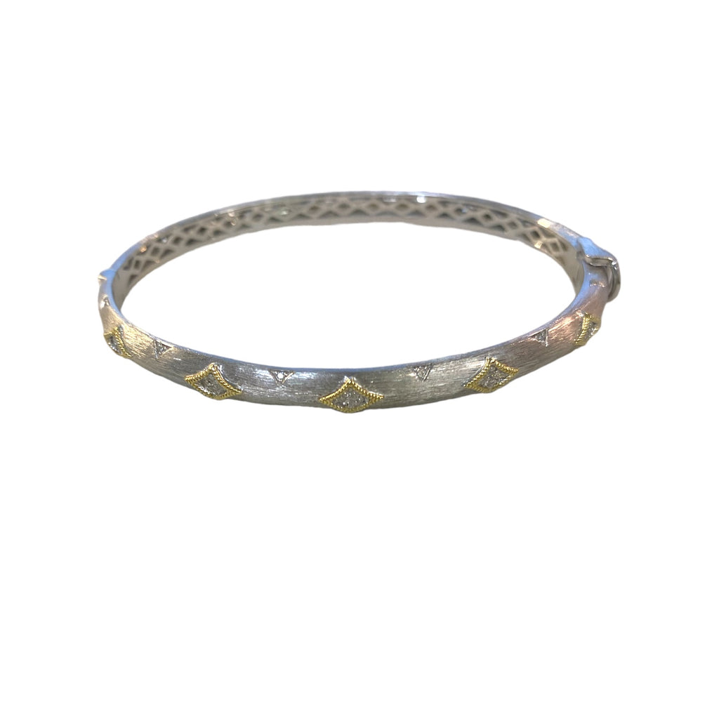Mixed Metal Kite Bangle