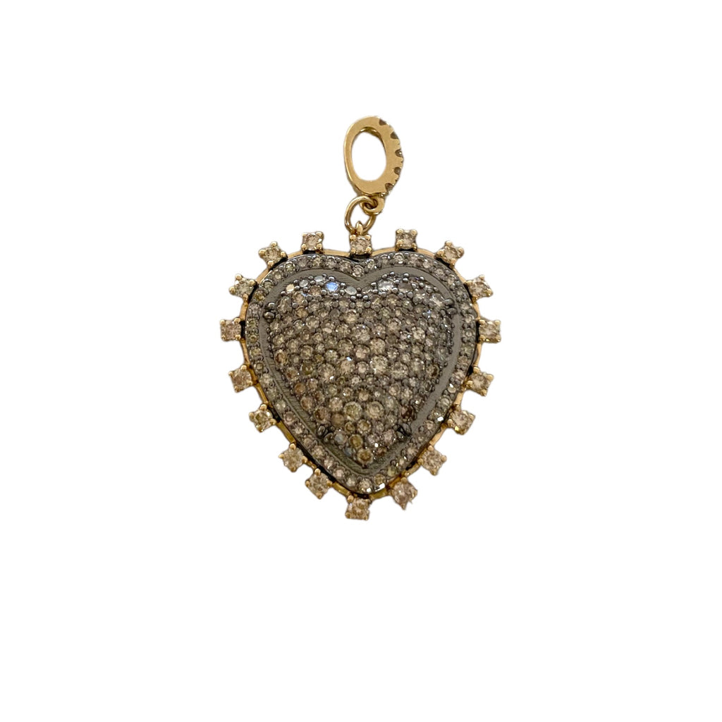 Mixed Metal Heart Pendant