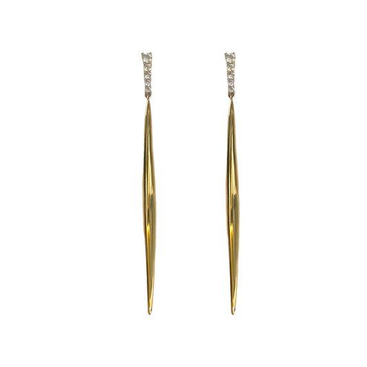 Gold Stick Earrings