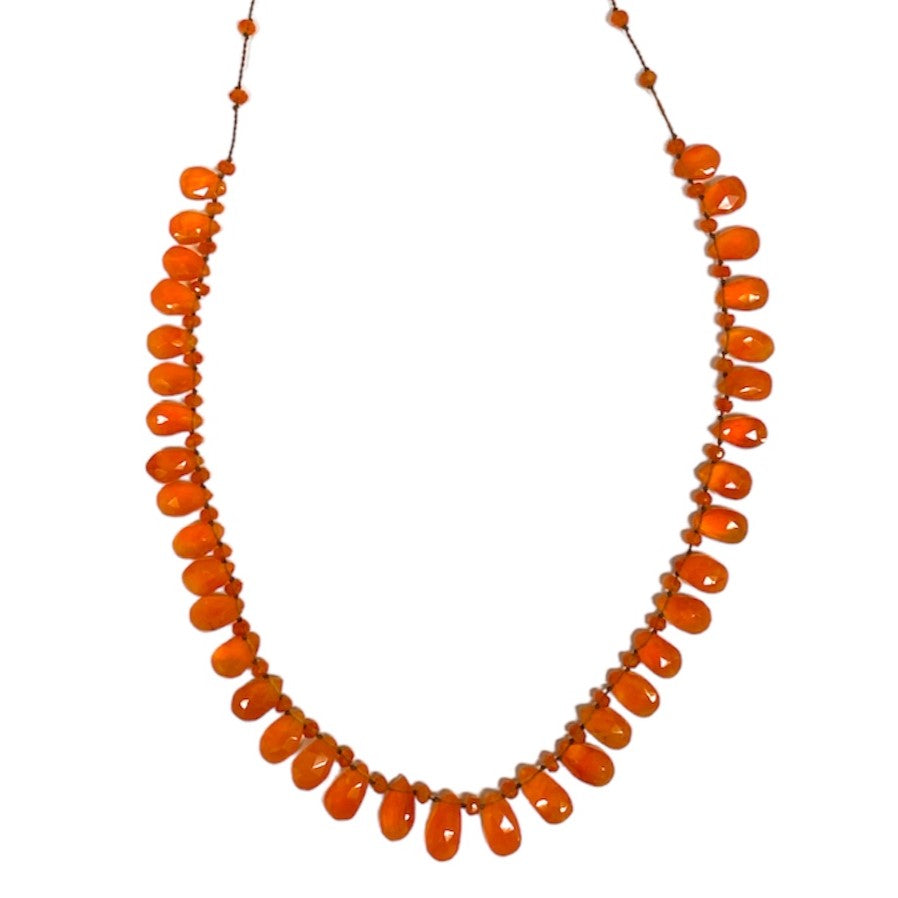 Carnelian Petal Necklace