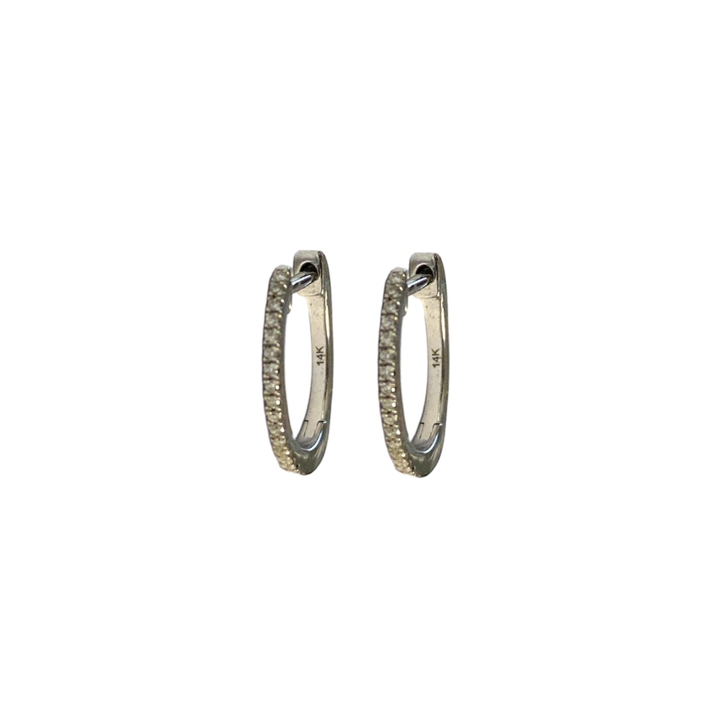 0.05 ctw Diamond Oval Huggies