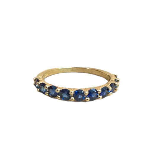 Blue Sapphire Anniversary Ring
