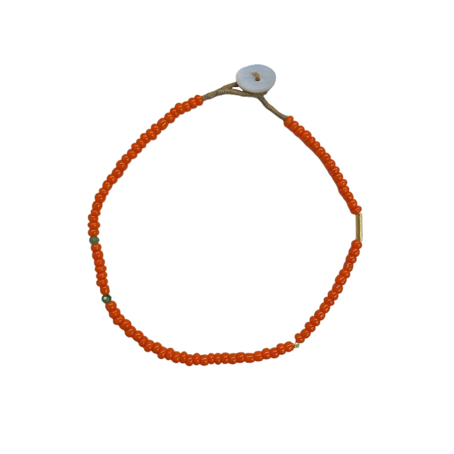 Gemstone Mix & Gold Tube Bracelet