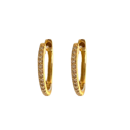 0.06 CTW Diamond Huggie Earrings