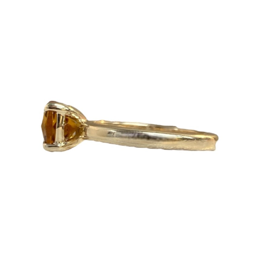 Cushion Cut Citrine Ring