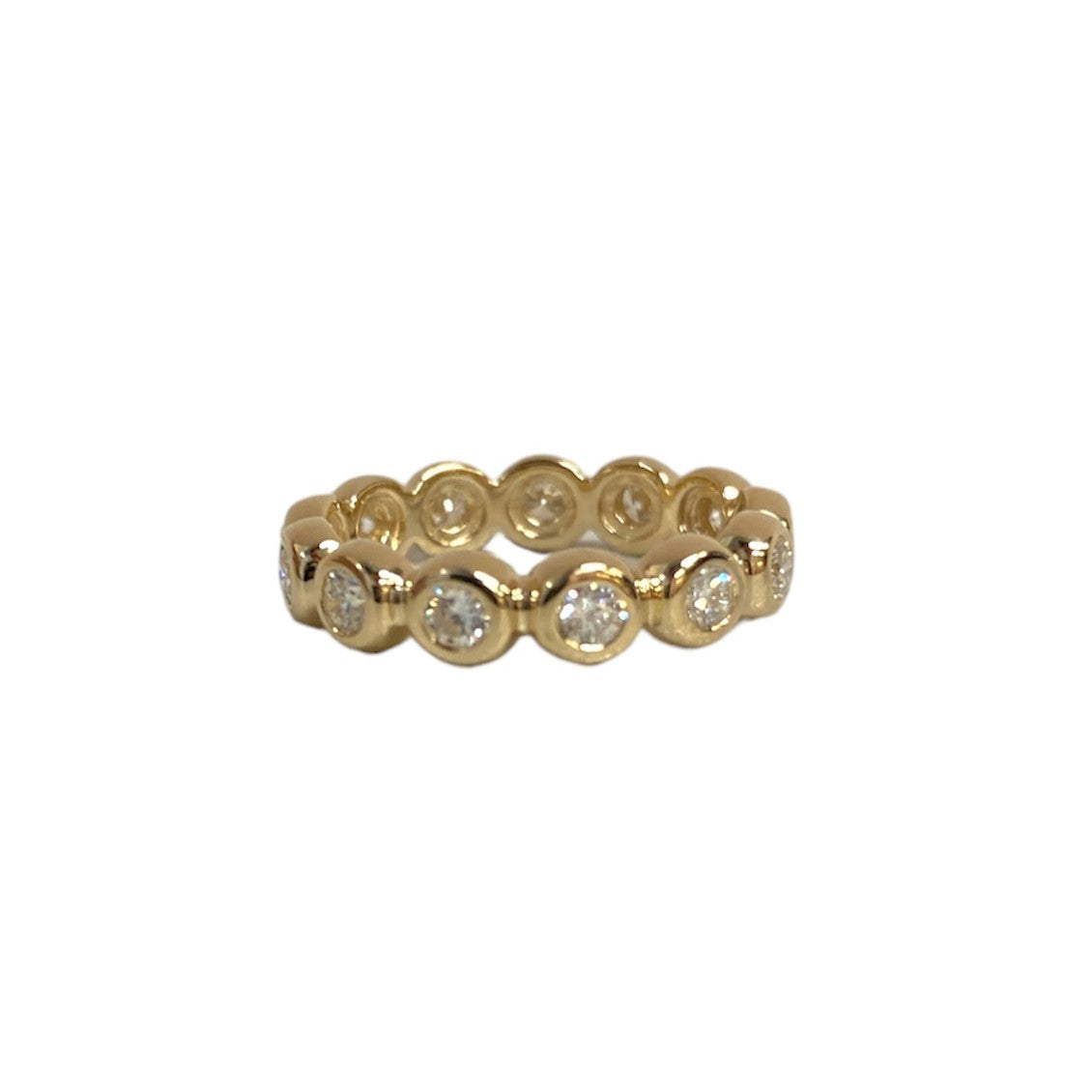 1.12 ctw Round Diamond Bezel Eternity Ring