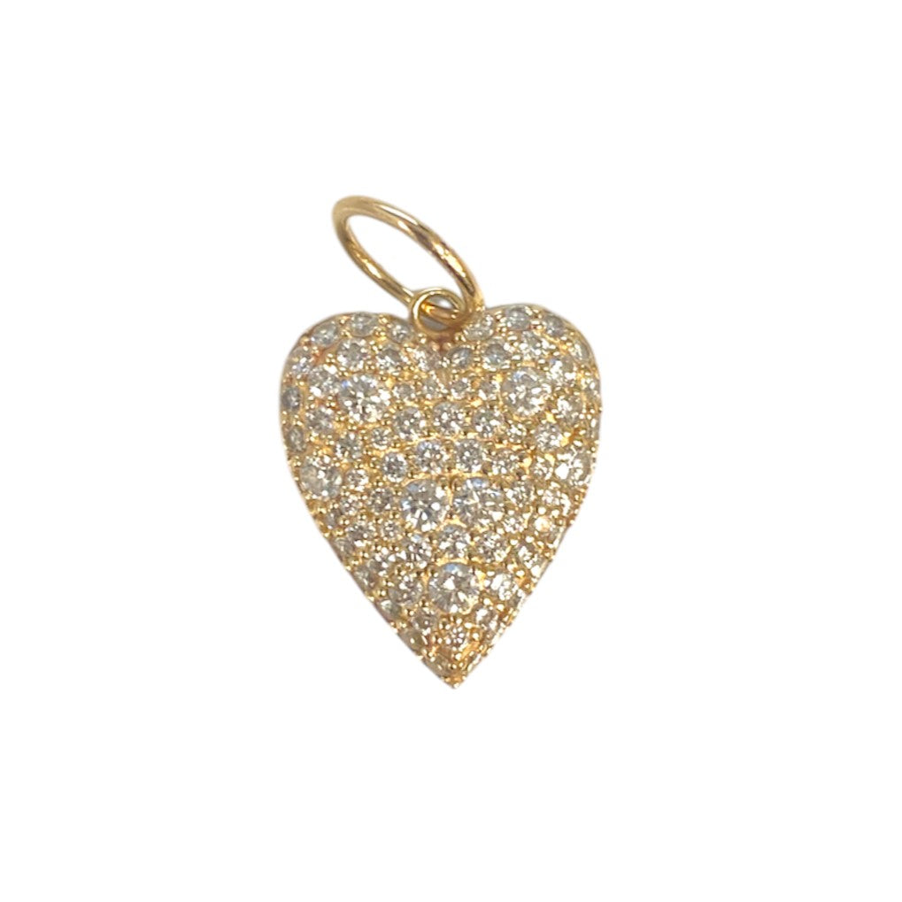 Pave Diamond Heart Pendant