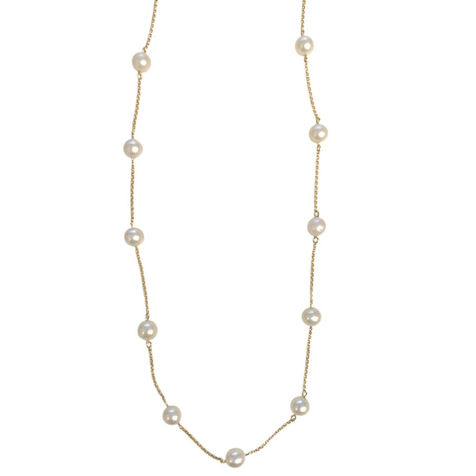 Pearl Station Necklace
