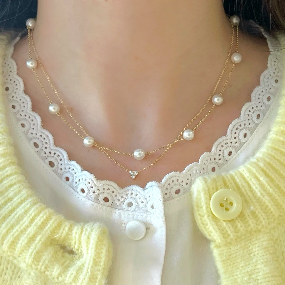 Pearl Station Necklace