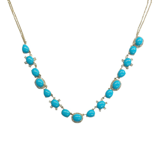 Diamond & Turquoise Necklace