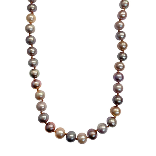 Mixed Pink Pearl Necklace