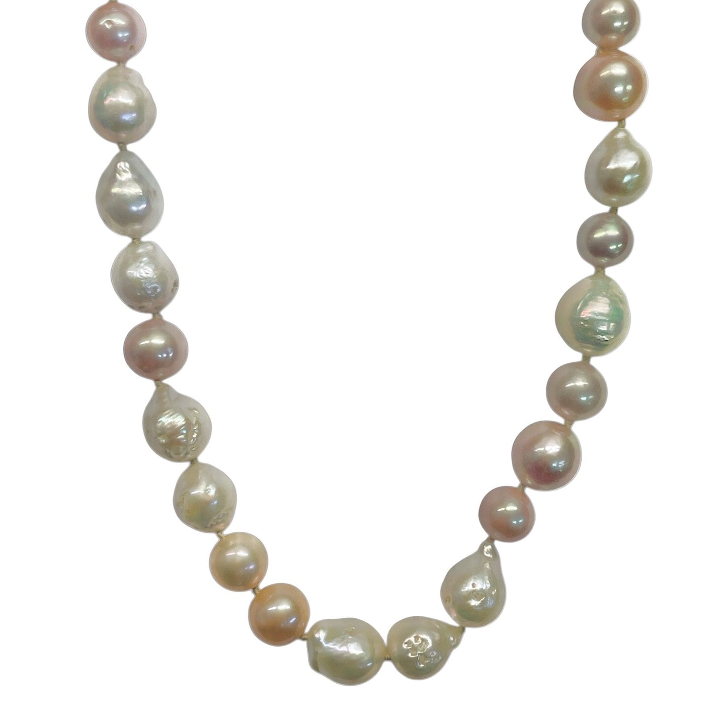 Mixed Color Baroque Pearl Necklacde