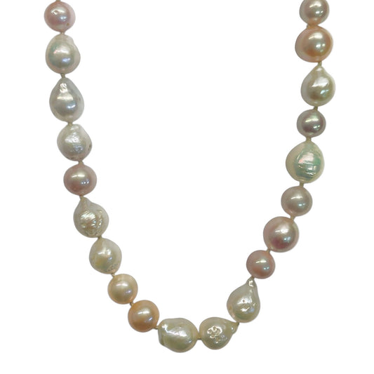 Mixed Color Baroque Pearl Necklacde