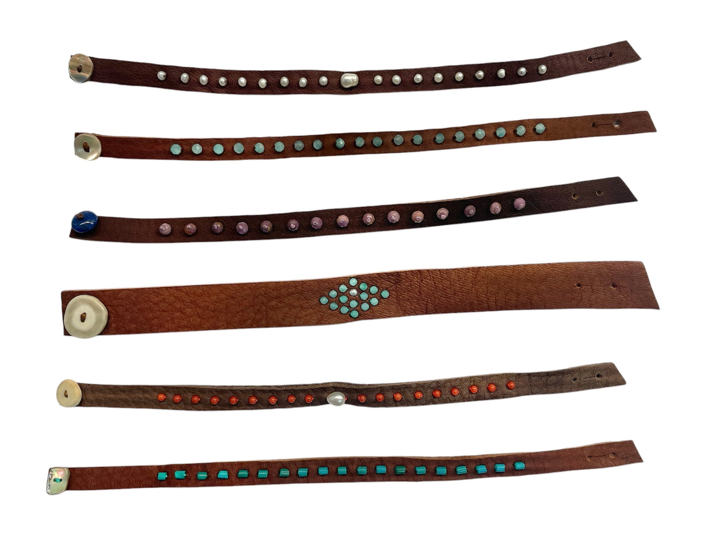 Turquoise Leather Bracelet